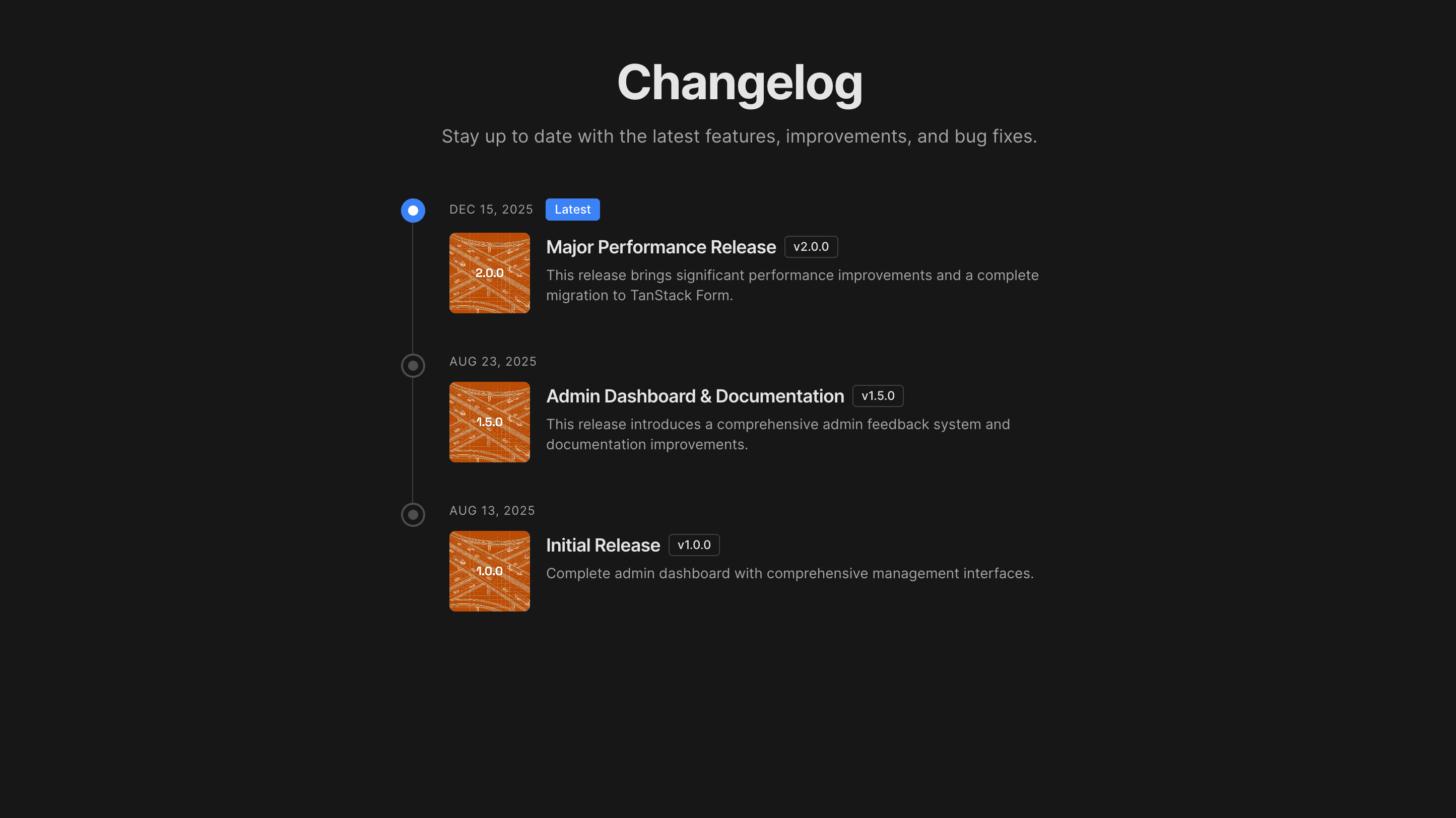 Public Changelog & Content System